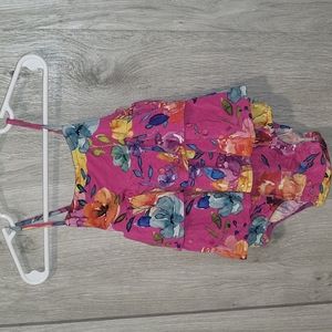 Posh Peanut Basic Ruffled Spaghetti Romper